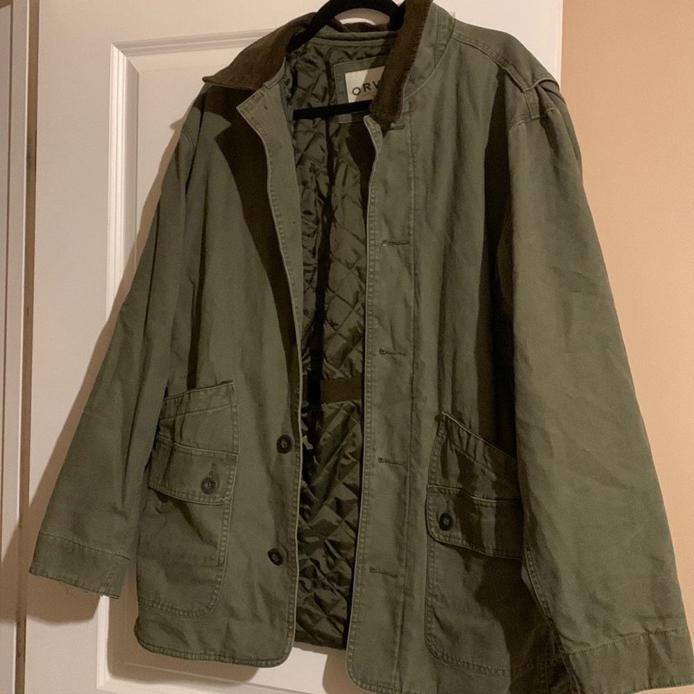 Orvis lightweight quilted canvas jacket